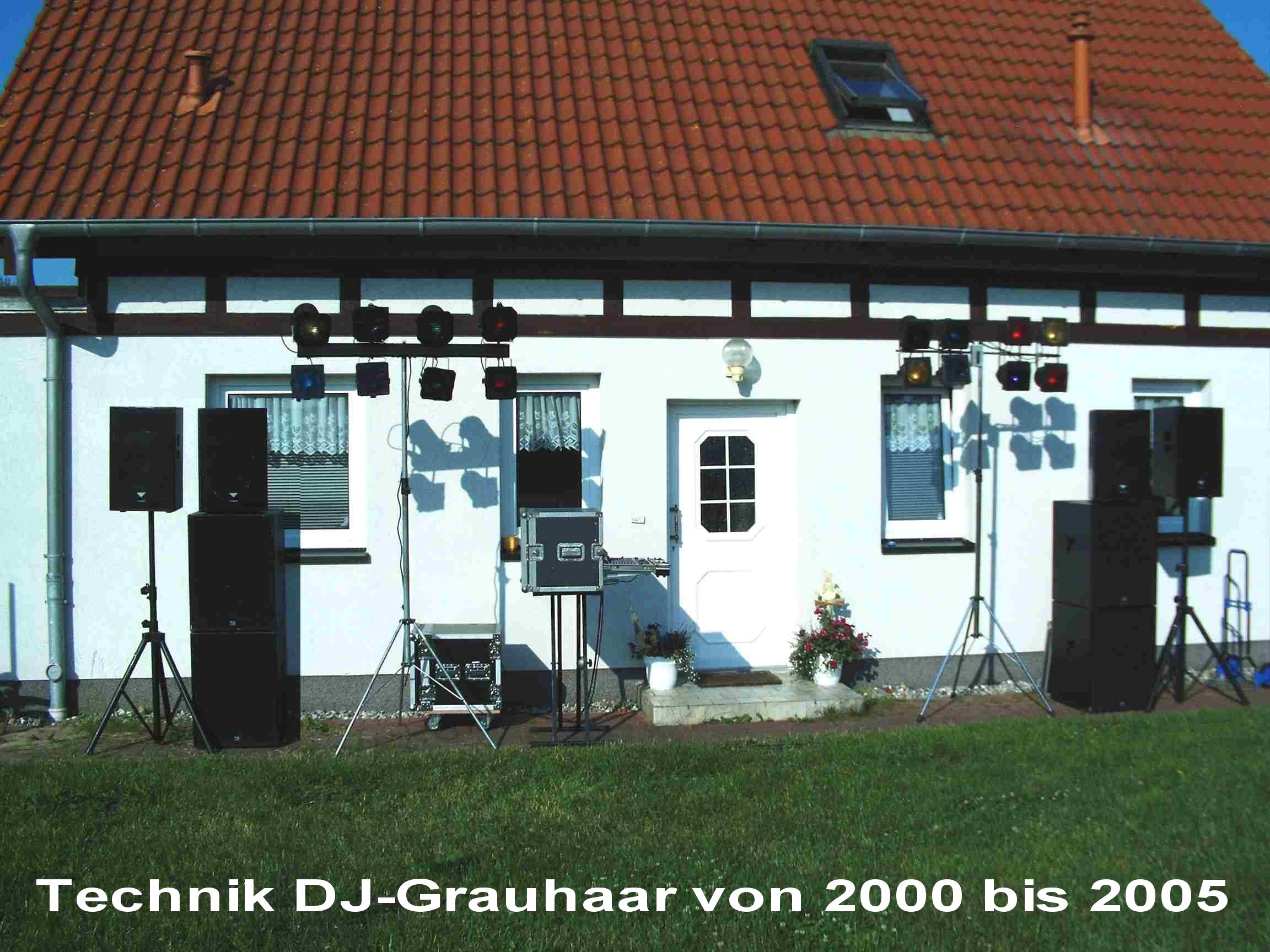 DJ Peter Sohr - Grauhaar - Technik  Anlage 2001